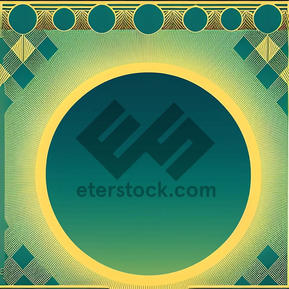 Picture of Modern Artistic Circle Design with Decorative Symmetry