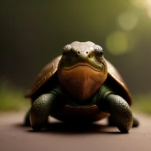 Terrapin Turtle: Slow-moving reptile with a protective shell