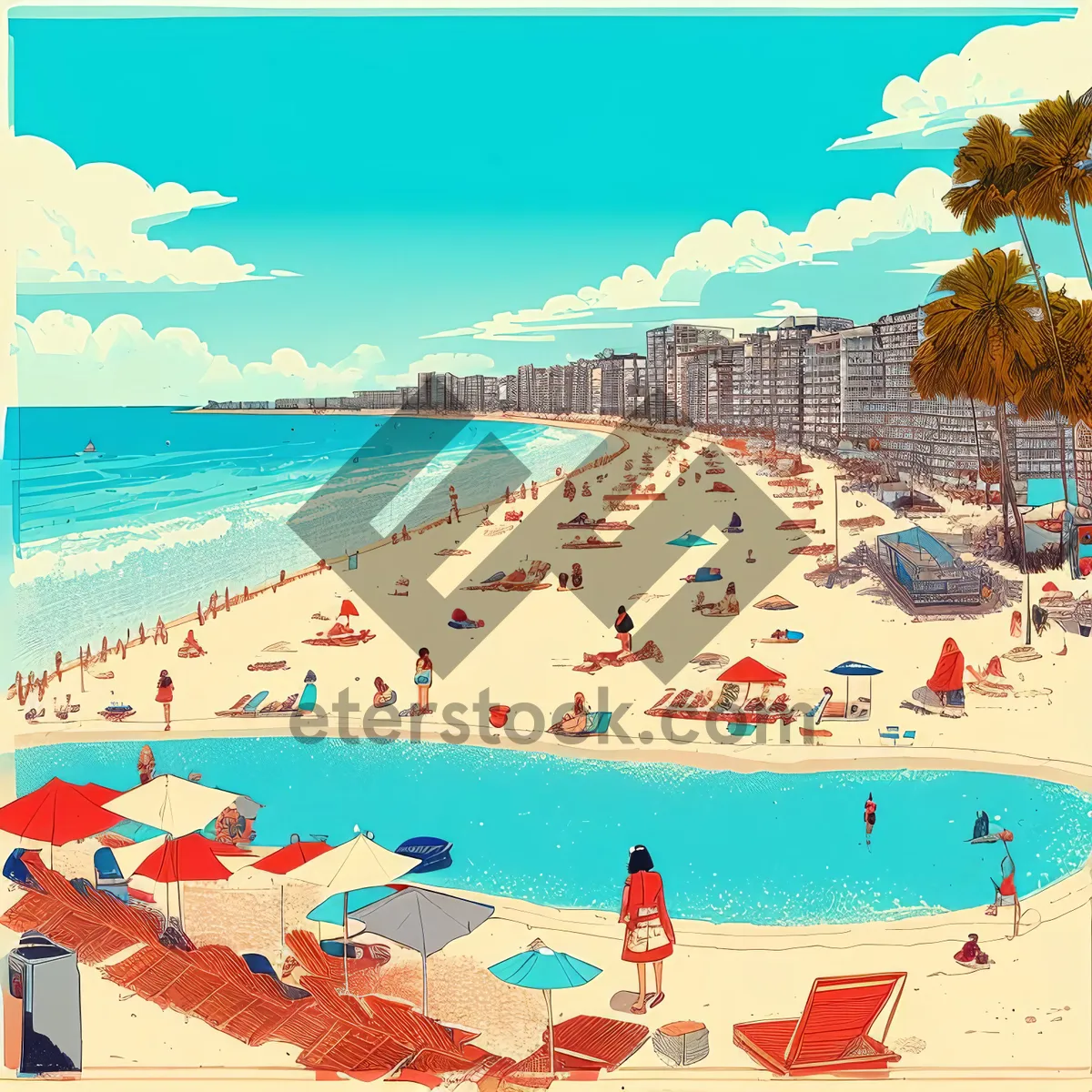 Picture of Tropical Beach Paradise at Resort Hotel
