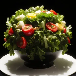 Fresh and healthy vegetable salad with nutritious ingredients.