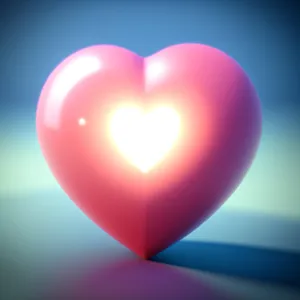 Glossy Heart Icon Set: Shiny, Round Symbols of Love