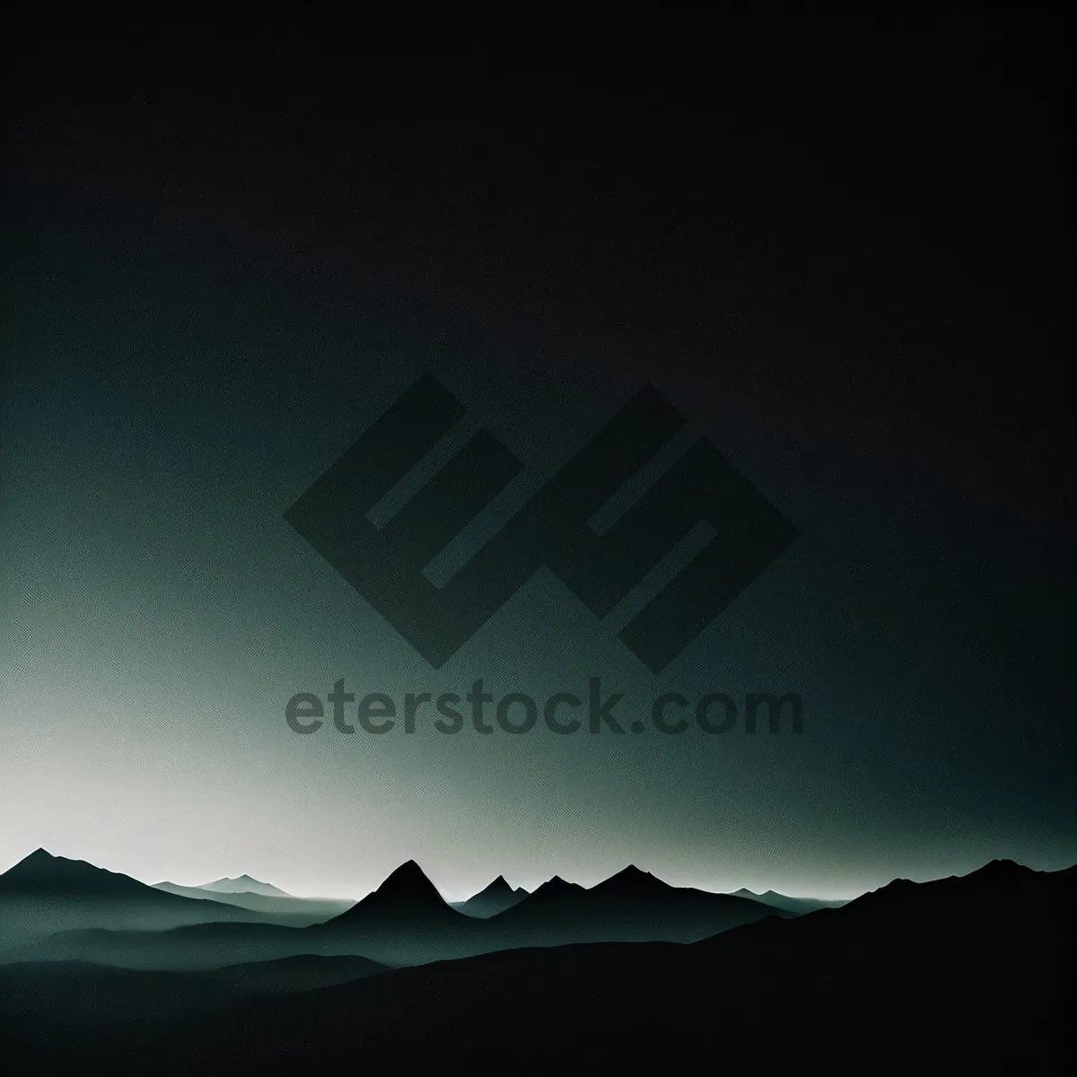 Picture of Vibrant Sunset Over Majestic Mountain Landscape