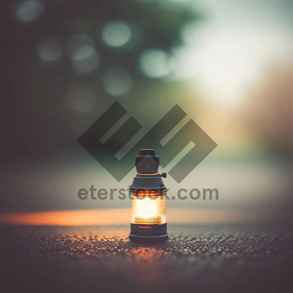 Picture of Refreshing Cold Beer in Glass Bottle