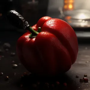 Fresh Vegetable Salad with Bell Peppers and Tomatoes.
