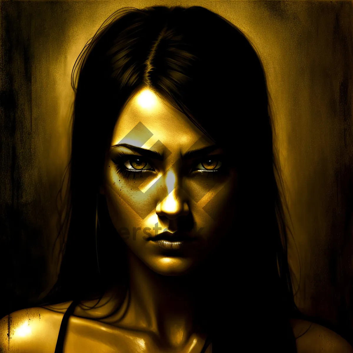 Picture of Stylish Fashionable Lady with Seductive Eyes