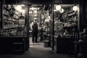 Urban Barbershop in Establishment Building