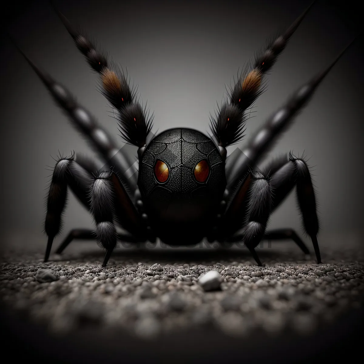 Picture of Close-up of Black Widow Spider, a Remarkable Arachnid