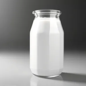 Healthy Milk Bottle – Transparent Glass Container for Nourishing Beverage