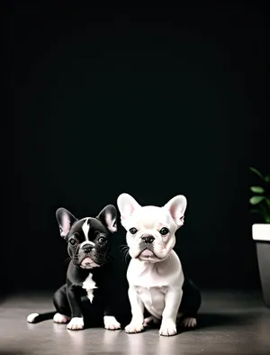Adorable Black Terrier Portrait