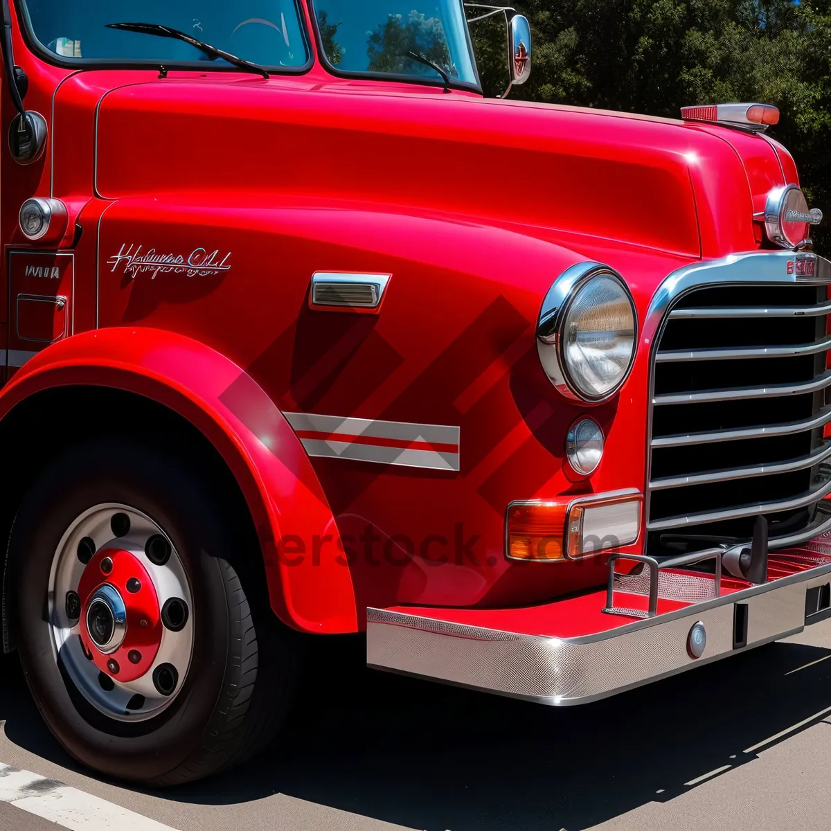 Picture of Classic Convertible Speeding on the Road