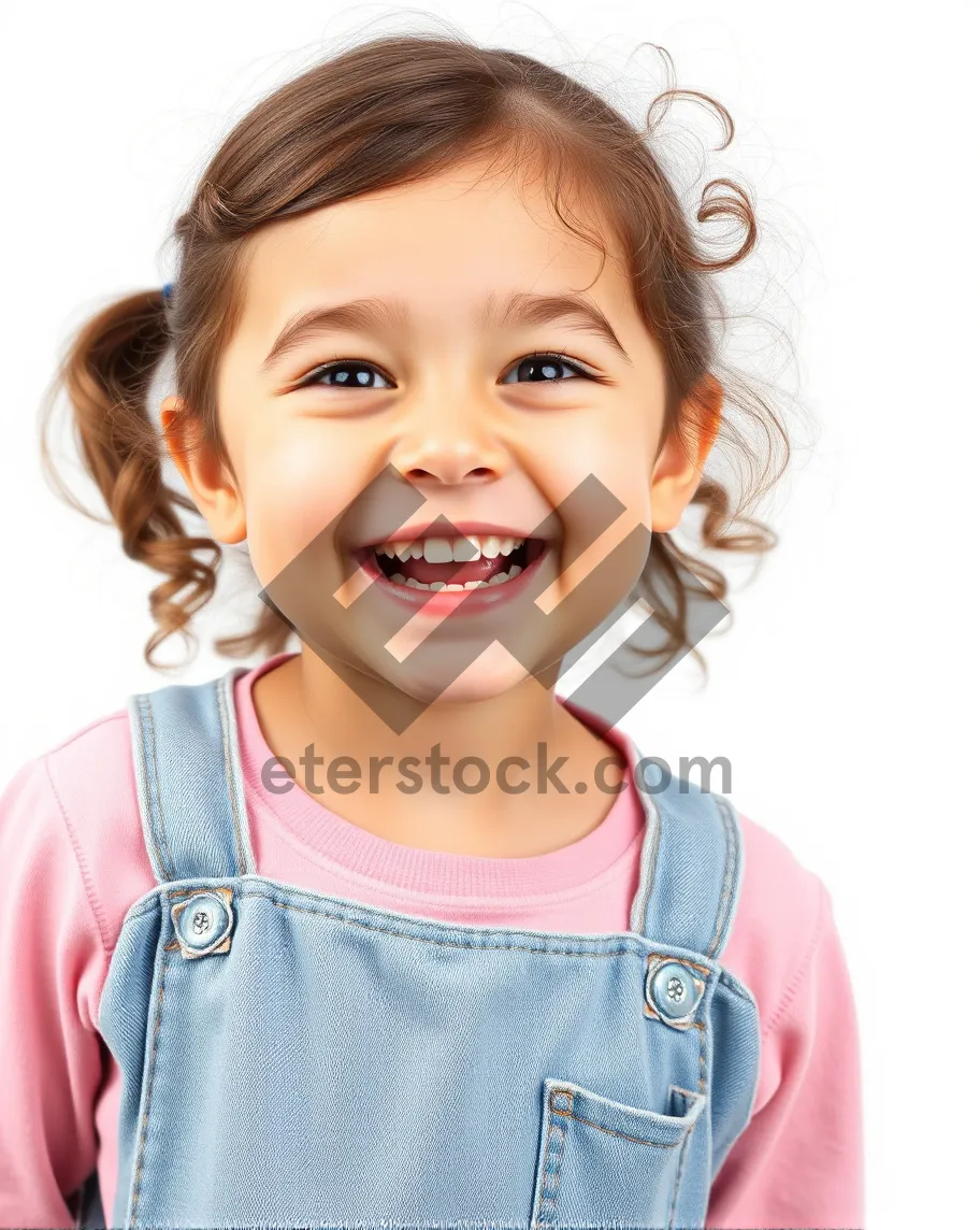 Picture of Fashion model with attractive smile and cute eyes.