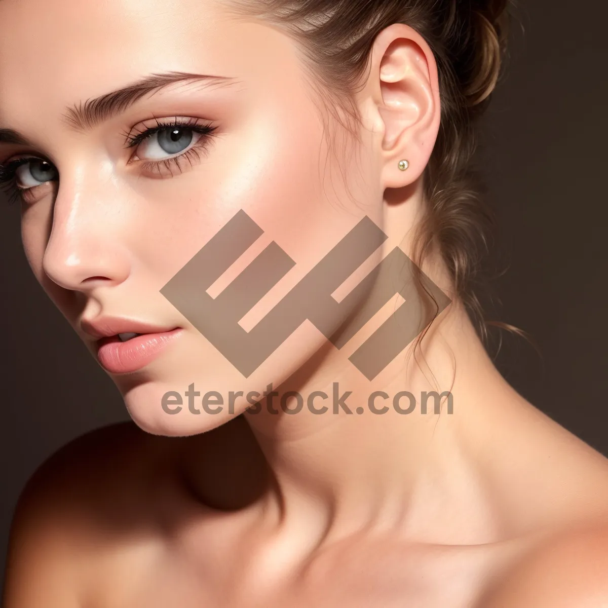 Picture of Gorgeous Model with Clean and Attractive Makeup