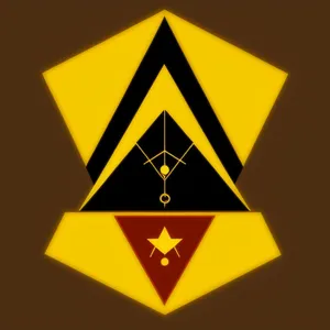 Yellow Heraldry Warning Symbol Icon
