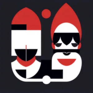 Pirate-themed Web Icon Set: Black Cartoon Symbols