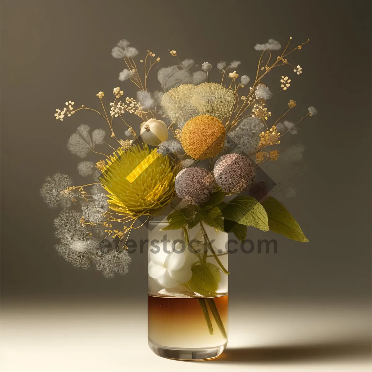 Picture of Yellow Chamomile Blossom Decoration