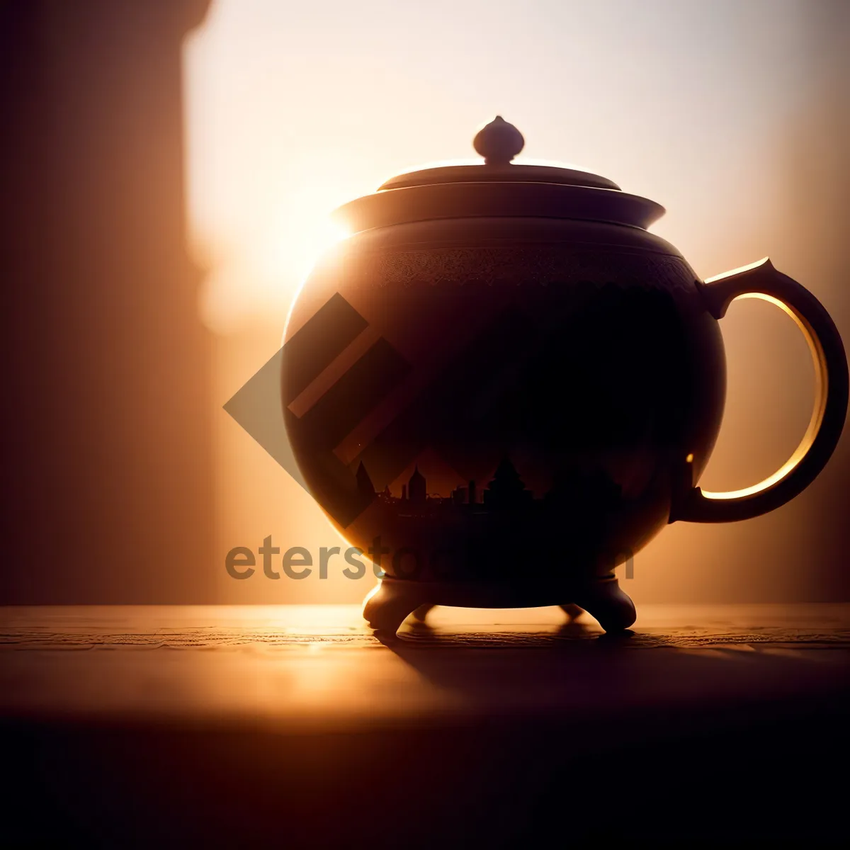 Picture of Traditional Teapot and Cup: A Perfect Brew