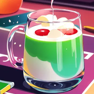 Cheers: Vibrant Cup of Punch and Mixed Drink