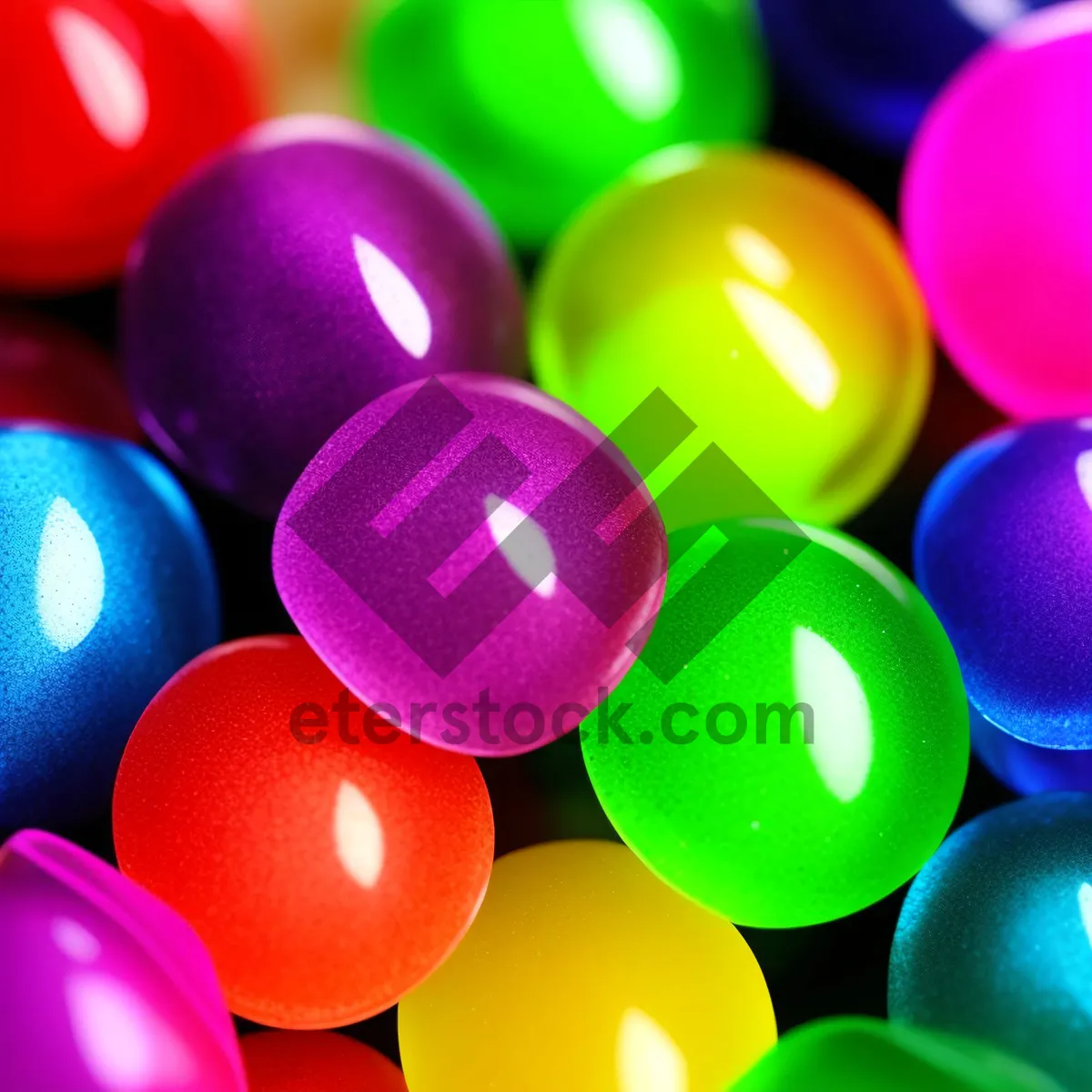 Picture of Vibrant Candy-Colored Jelly Confections for Festive Celebration