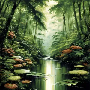 Exquisite Tropical Forest Landscape"
or
"Lush Greenery in a Tropical Paradise