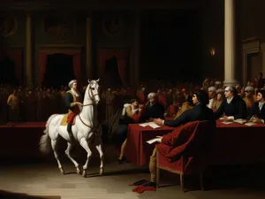 Professional male educator teaching group of adult students.