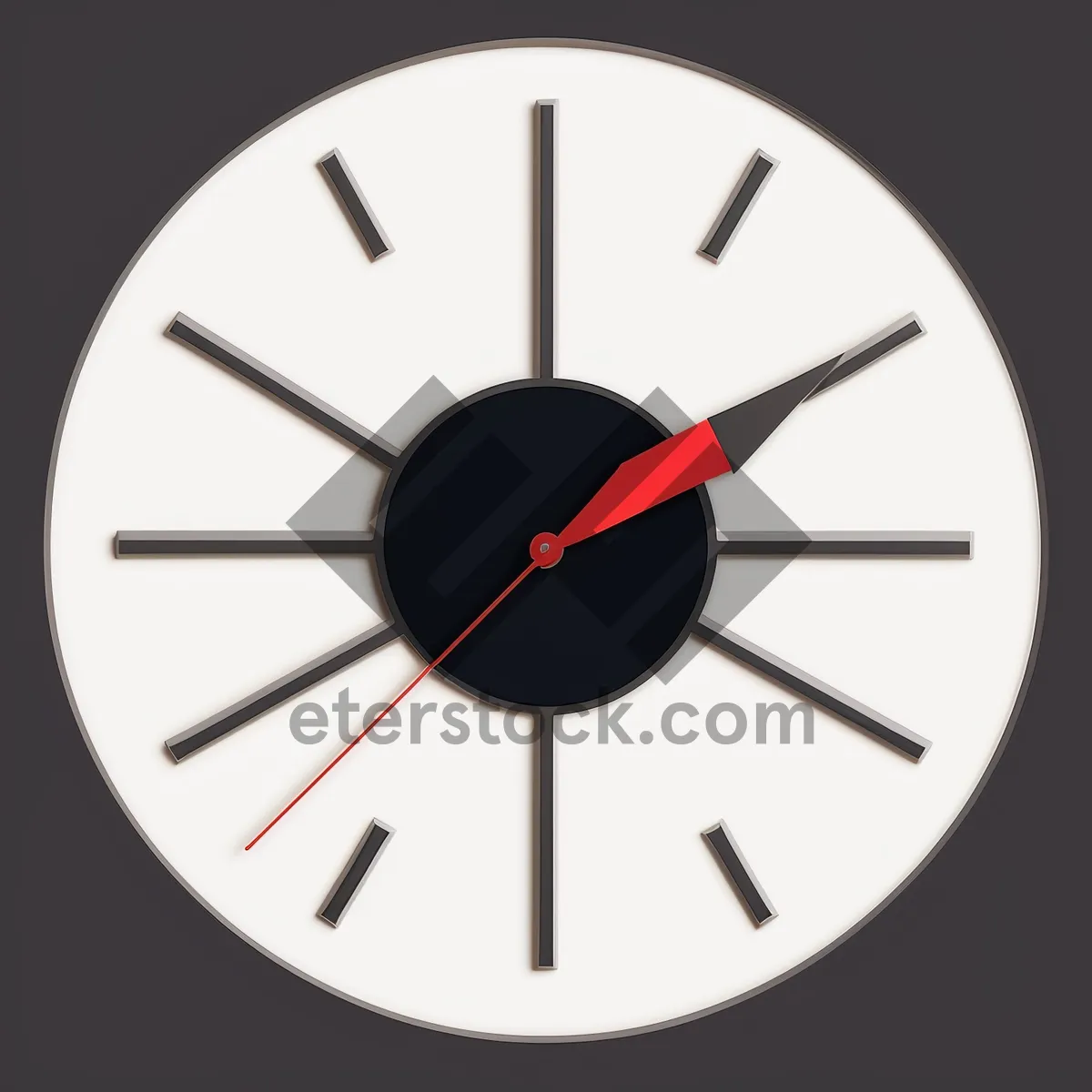 Picture of Analog Clock with Minute and Hour Hands