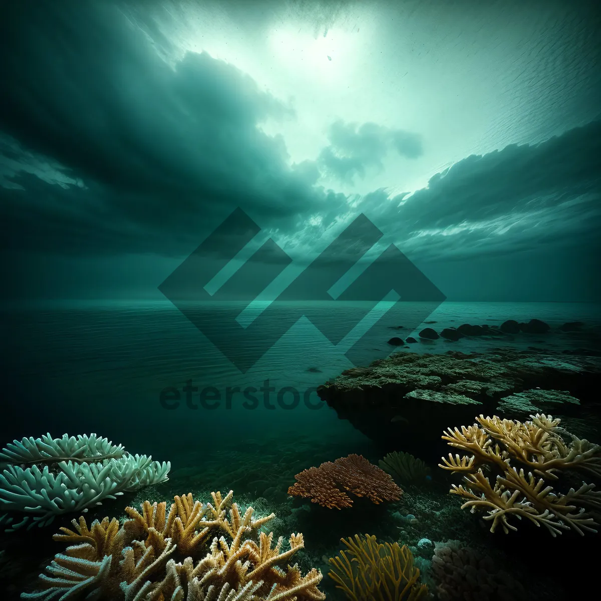 Picture of Sunset over Tropical Coral Reef