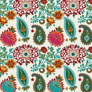 Vintage Floral Wallpaper Design with Bird and Leaf Elements