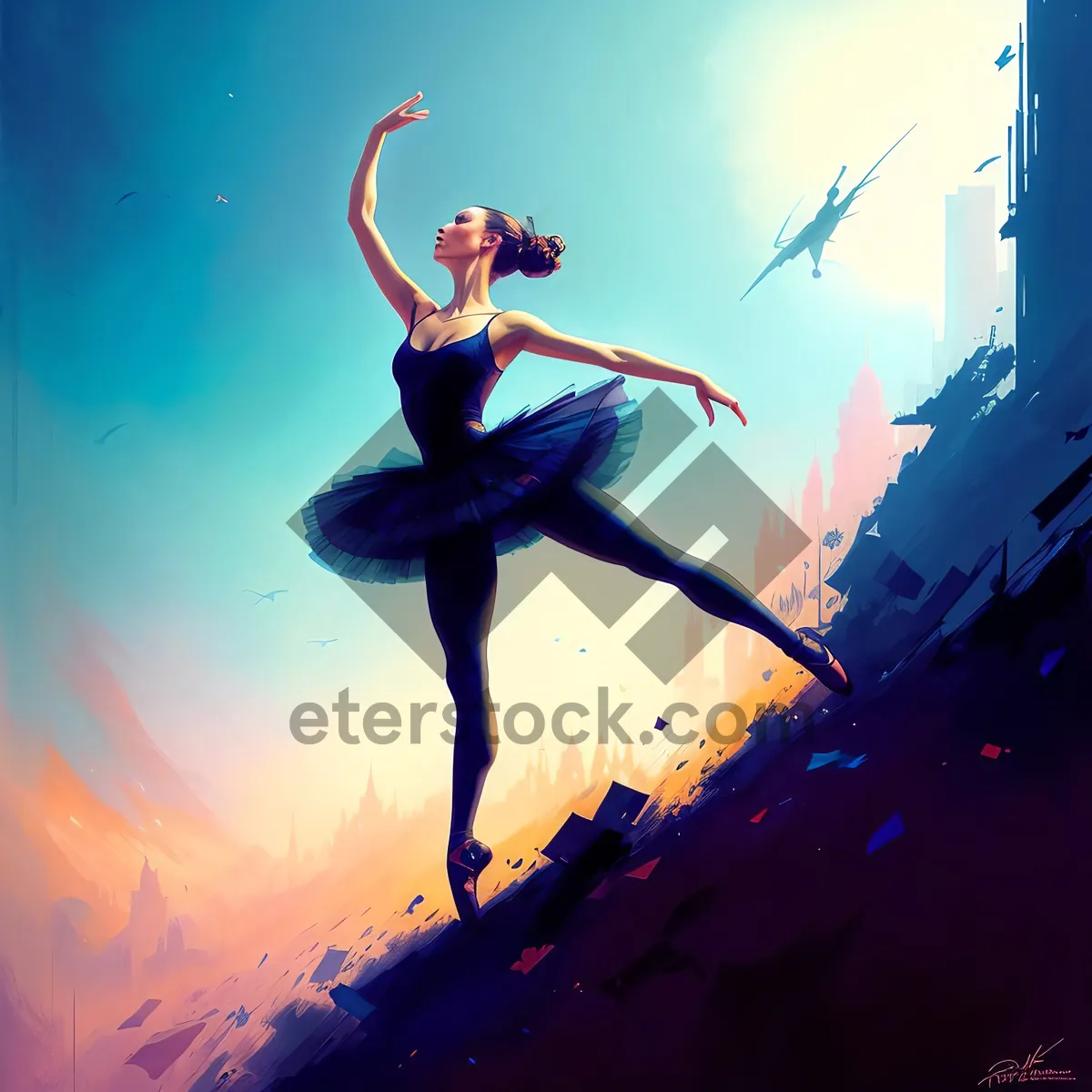 Picture of Dynamic Dance in the Summer Sky