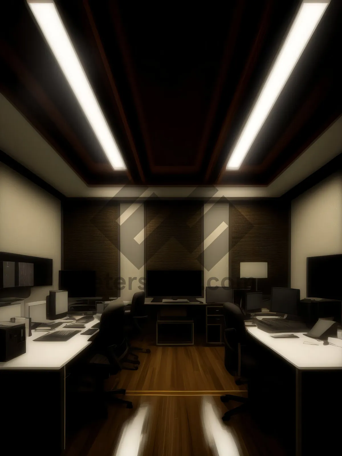 Picture of Modern office interior with luxury furniture and design