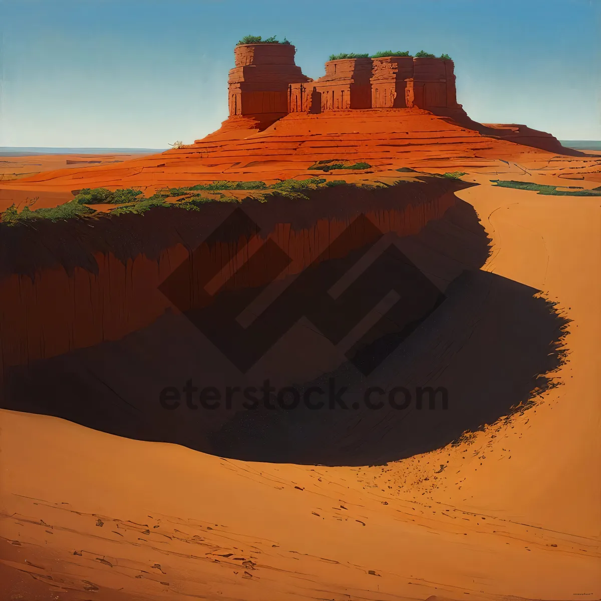 Picture of Majestic Sunset Over Southwest Desert Landscape