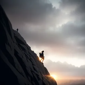 Scenic Desert Canyon under Clouds