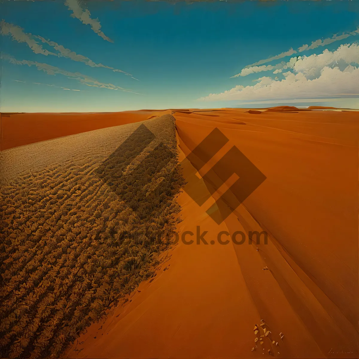 Picture of Sunset Over Desert Dunes: A Majestic Landscape