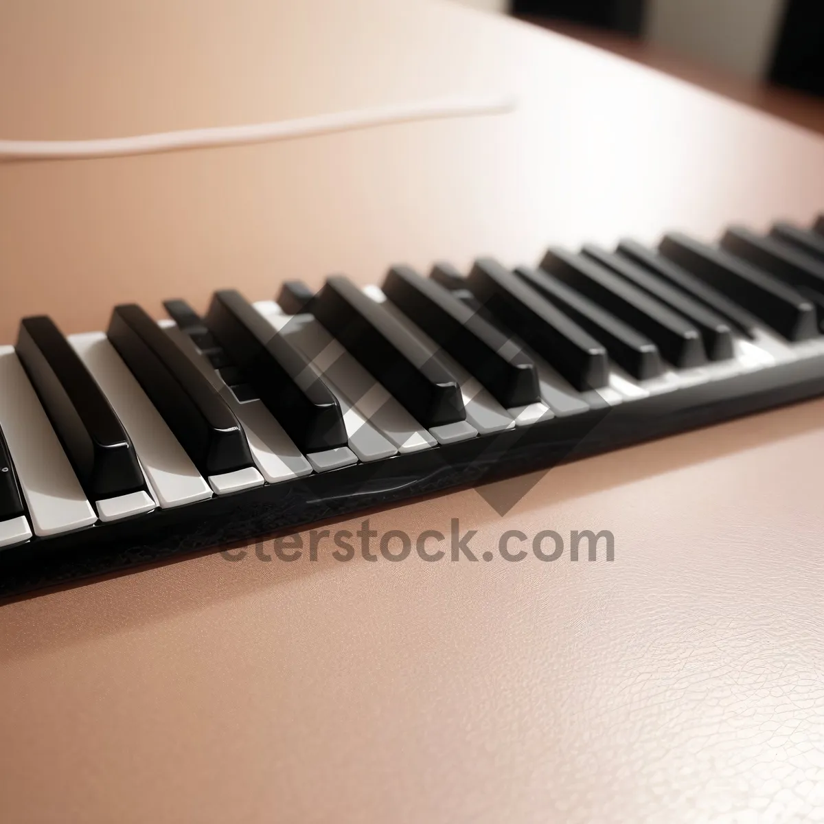 Picture of Black Electric Organ Keyboard: Synthesizing Musical Sound