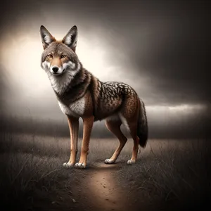 Fierce and Furry Canine Predator: The Wild Red Fox
