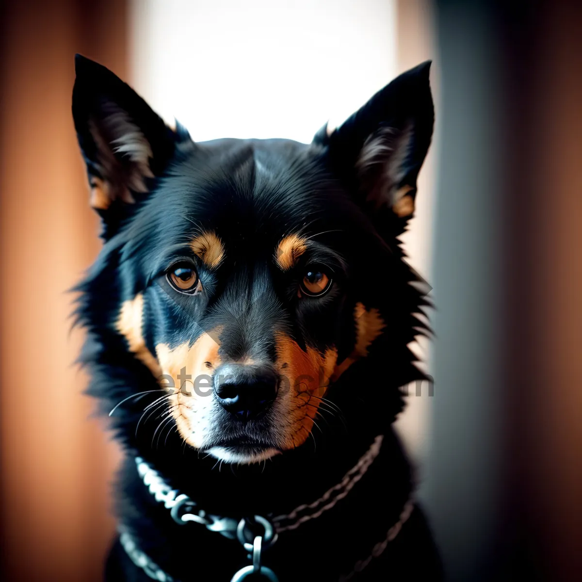 Picture of Adorable Border Collie Puppy Portrait - Cute Purebred Canine Companion