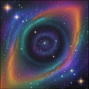 Mystical Cosmos: Celestial Symphony of Galactic Splendor