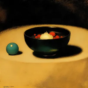 Healthy dinner soup in a bowl.