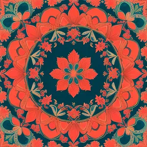 Arabesque Vintage Floral Tile Pattern