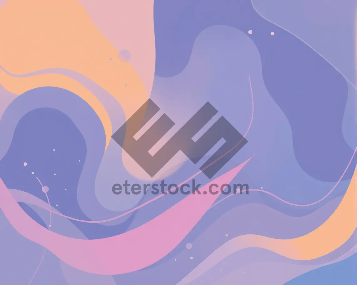 Picture of Abstract Wave Graphic Wallpaper Design Element