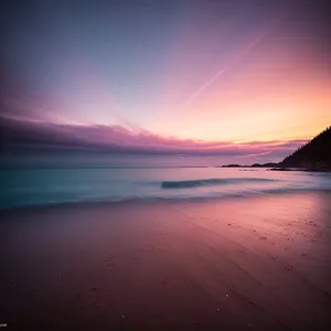 Tropical Sunset over the Ocean