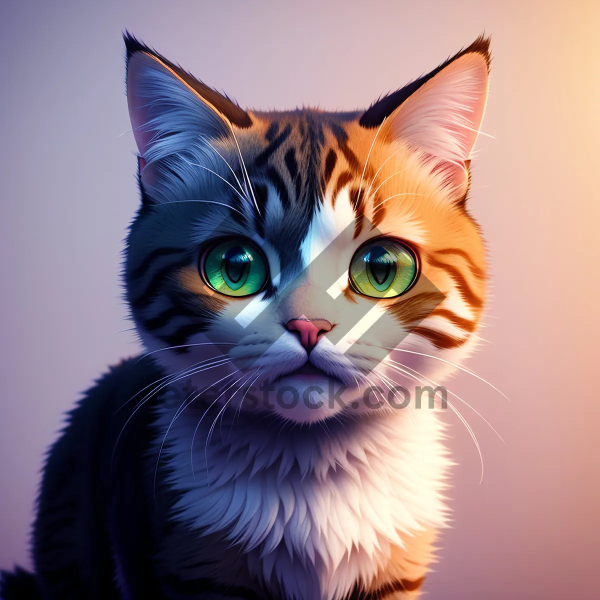 Picture of Furry Feline Coquette with Curious Eyes