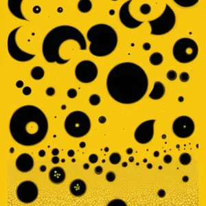 Polka Dot Transparent Bubble Pattern