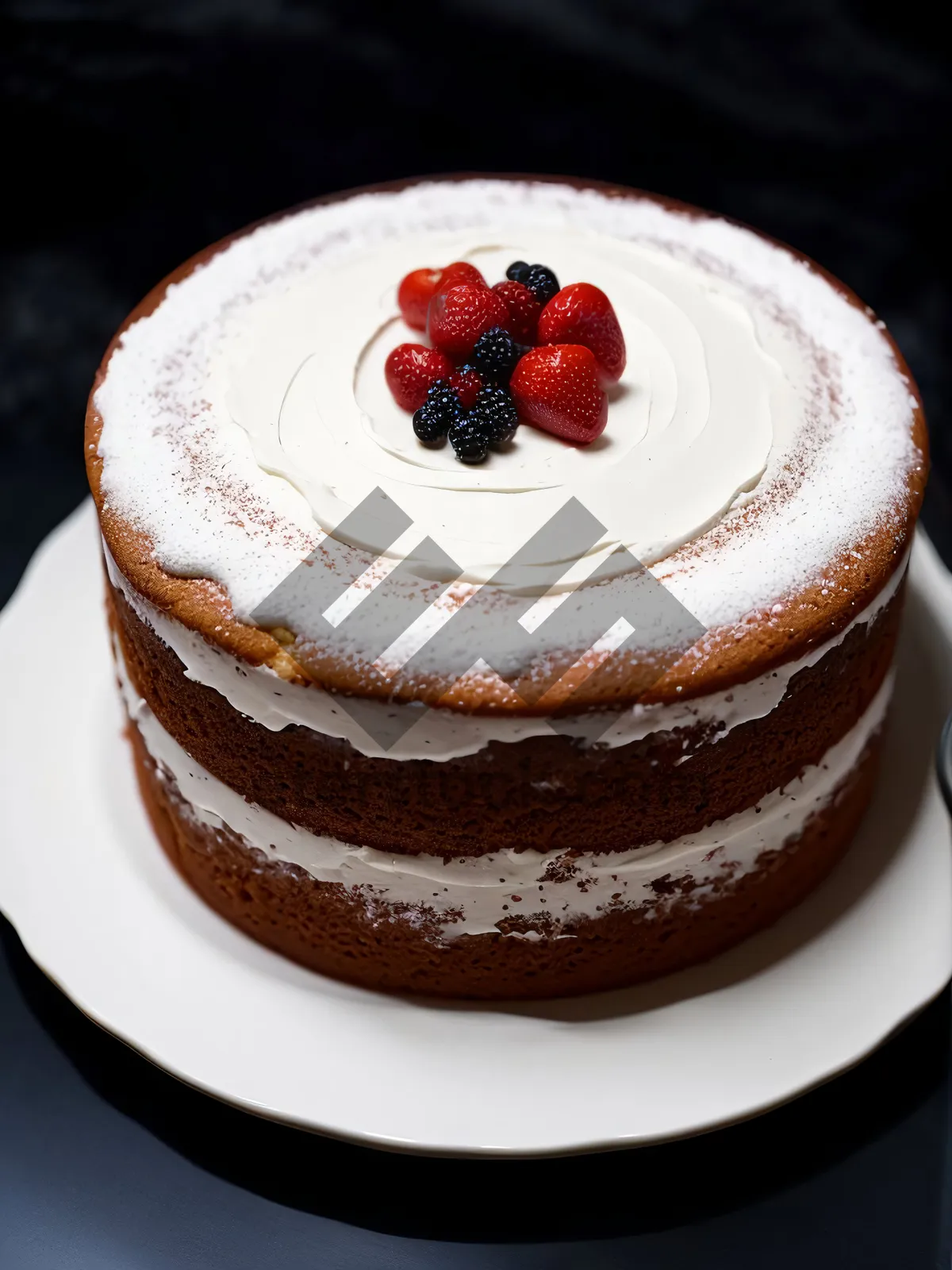 Picture of Delicious Berry and Chocolate Cake