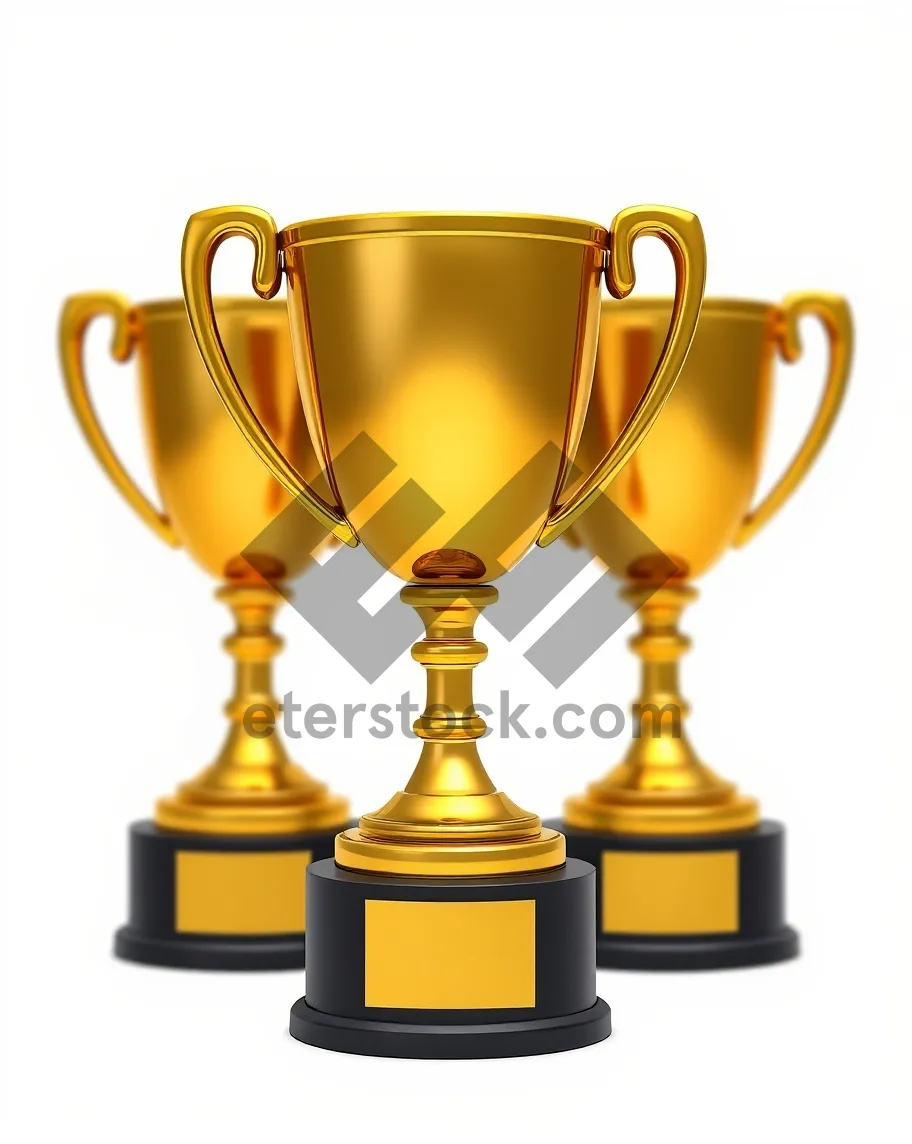Picture of Cartoon bronze 3D icon illustration.