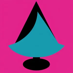 Sorcerer's Cone Icon: Enchanting Symbol of Magic.