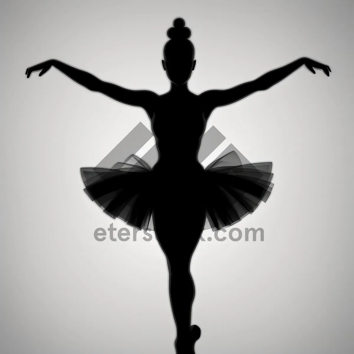Picture of Dynamic Dance Moves: Captivating Black Silhouette Sport