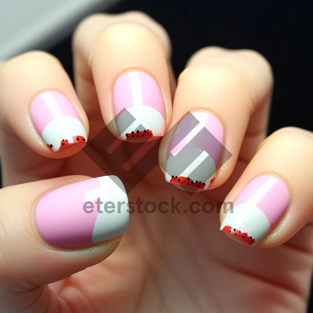 Picture of Easter Egg Delight: Pink and Flawless Fingernail Design