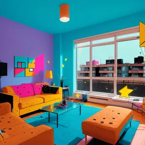 Modern Luxury Interior Decor with Wood Furniture