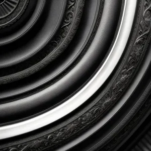 Dynamic Flowing Wheel: Shiny Fractal Graphic Design