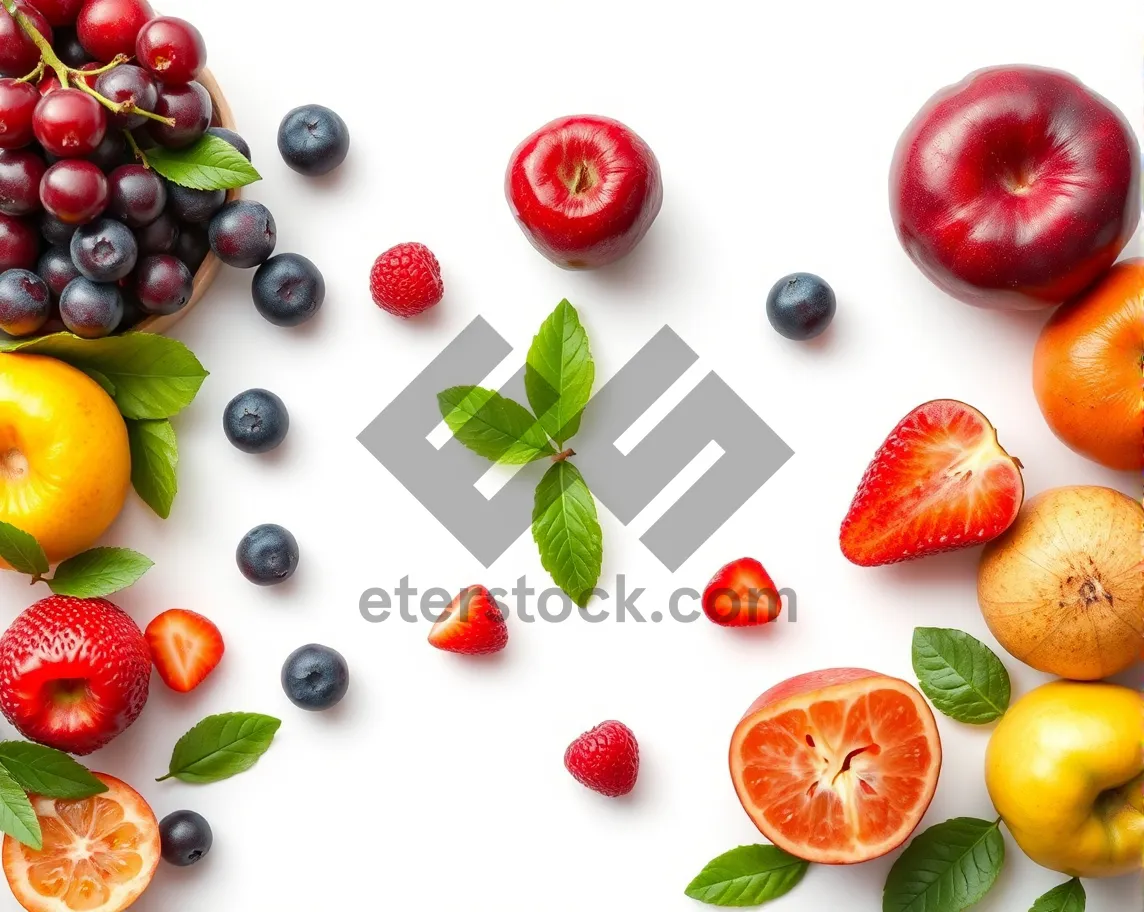 Picture of Fresh and Healthy Fruit Salad with Variety of Vegetables